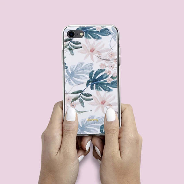 Чехол Crong Flower Case iPhone SE/8/7 (CRG-FLR-IP8-01)