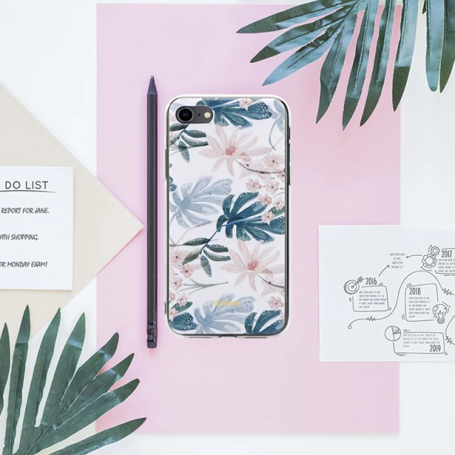 Чехол Crong Flower Case iPhone SE/8/7 (CRG-FLR-IP8-01)