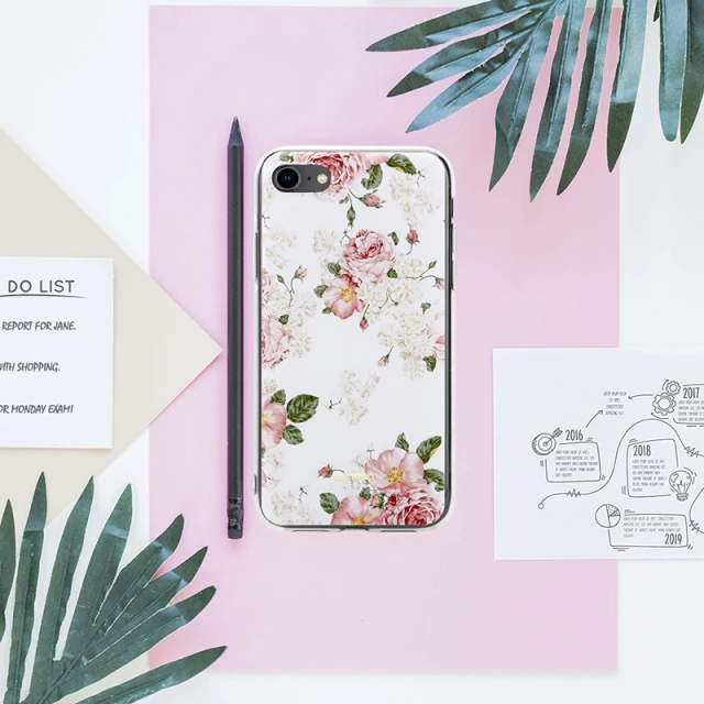 Чохол Crong Flower Case для iPhone SE (2022/2020) / 8 / 7 (CRG-FLR-IP8-02)