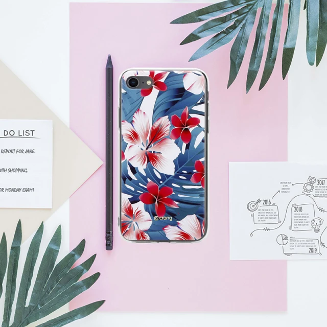 Чохол Crong Flower Case для iPhone SE (2022/2020) / 8 / 7 (CRG-FLR-IP8-03)