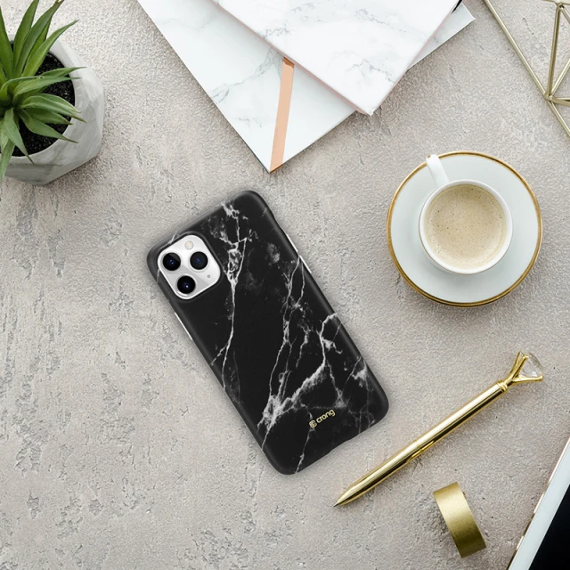 Чохол Crong Marble Case iPhone 11 Pro Black (CRG-MRB-IP11P-BLK)