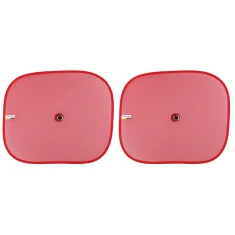 Сонцезахисна шторка на бічні вікна автомобіля Dunlop 36x44 см 2 шт Red (5907731985222)