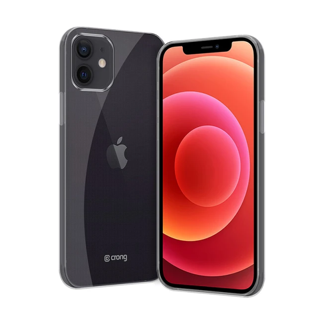 Чохол Crong Crystal Slim Cover для iPhone 12 / iPhone 12 Pro Transparent (CRG-CRSLIM-IP1261-TRS)