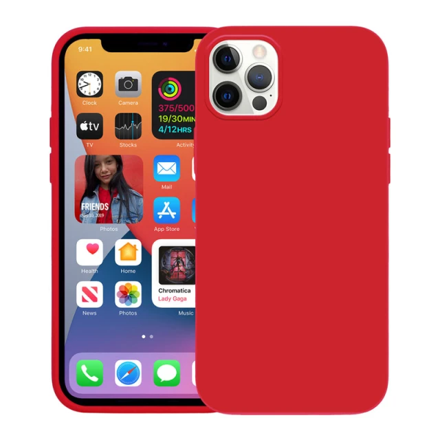 Чохол Crong Color Cover для iPhone 12 Pro Max Red (CRG-COLR-IP1267-RED)