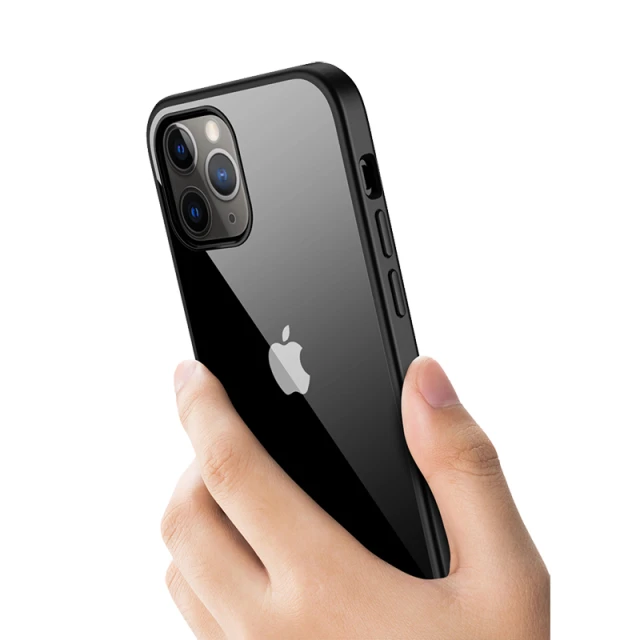 Чехол Crong Clear Cover для iPhone 12 Pro Max Black (CRG-CLRC-IP1267-BLK)