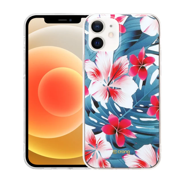 Чехол Crong Flower Case для iPhone 12 / iPhone 12 Pro Floral (CRG-FLR-IP1261-03)
