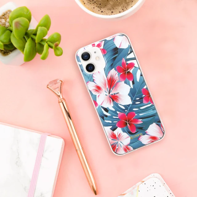 Чехол Crong Flower Case для iPhone 12 / iPhone 12 Pro Floral (CRG-FLR-IP1261-03)