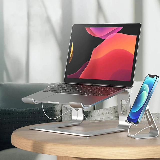 Підставка Crong AluBench для ноутбука Silver (CRG-ALUBN-SLV)