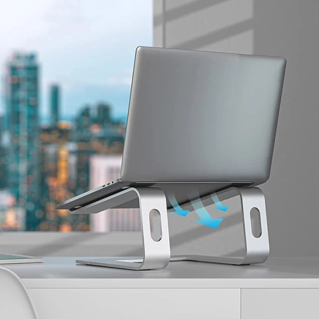 Підставка Crong AluBench для ноутбука Silver (CRG-ALUBN-SLV)