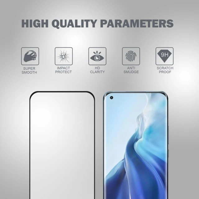 Захисне скло Crong 3D Armour для Xiaomi Mi 11 Clear (CRG-3DAG-XM11)