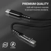 Кабель Crong Armor Link 60W PD 3A USB-C to USB-C 150cm Black (CRG-AL15USCC-BLK)
