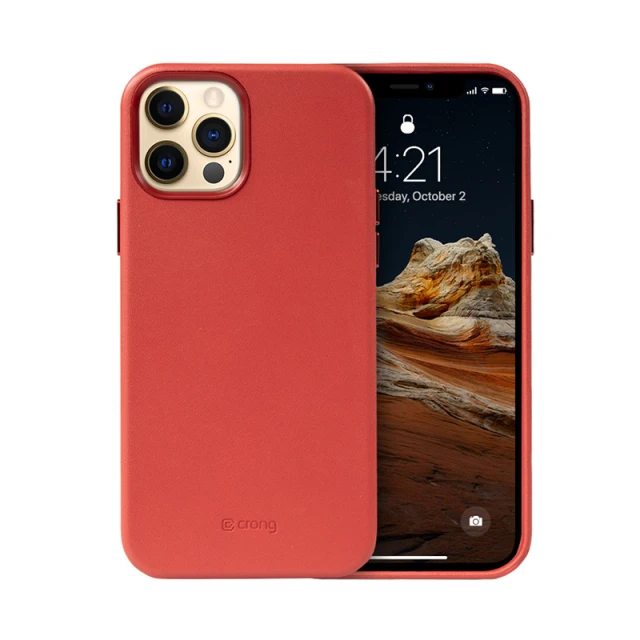 Чохол Crong Essential Cover Magnetic для iPhone 12 Pro Max Red with MagSafe (CRG-ESSM-IP1267-RED)