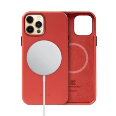 Чехол Crong Essential Cover Magnetic для iPhone 12 Pro Max Red with MagSafe (CRG-ESSM-IP1267-RED)