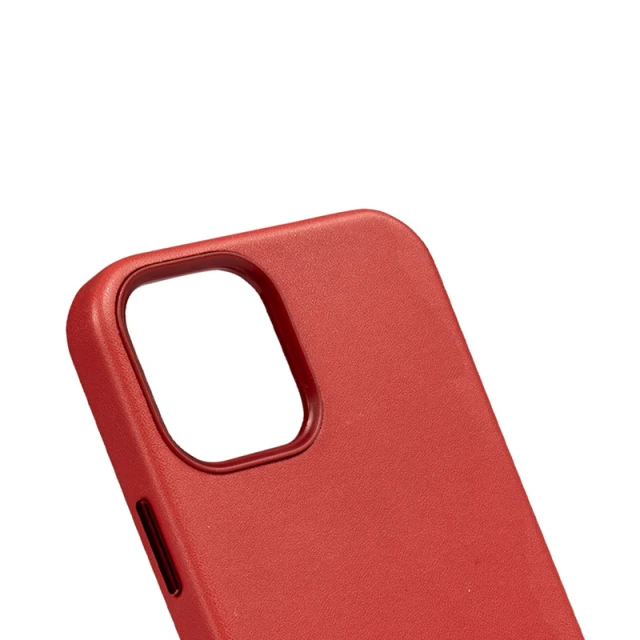 Чохол Crong Essential Cover Magnetic для iPhone 12 Pro Max Red with MagSafe (CRG-ESSM-IP1267-RED)