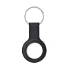 Чохол Crong Silicone Case with Key Ring для Apple AirTag 1 / 2 Black (CRG-ATS-BLK)