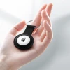 Чохол Crong Silicone Case with Key Ring для Apple AirTag 1 / 2 Black (CRG-ATS-BLK)