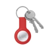 Чохол Crong Silicone Case with Key Ring для Apple AirTag 1/2 Red (CRG-ATS-RED)