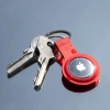 Чохол Crong Silicone Case with Key Ring для Apple AirTag 1/2 Red (CRG-ATS-RED)