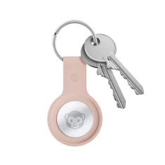 Чохол Crong Silicone Case with Key Ring для Apple AirTag 1 / 2 Pink (CRG-ATS-PNK)