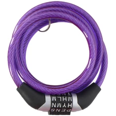 Замок велосипедний Dunlop з кодом Purple (5907731988179)