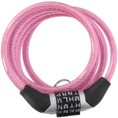 Замок велосипедний Dunlop з кодом Pink (8711252029221PINK)