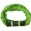 Замок велосипедний Dunlop ланцюг кодовий Green (8711252075594GREEN)