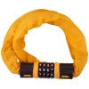 Замок велосипеда Dunlop ланцюг зі шифром Yellow (5907731989152)