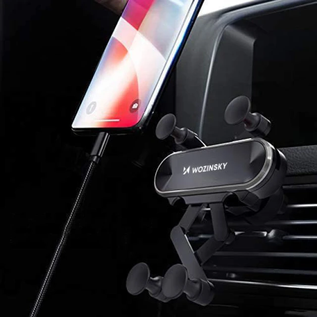 Автотримач Wozinsky Gravity Car Mount Phone Holder Black (WCH-05)