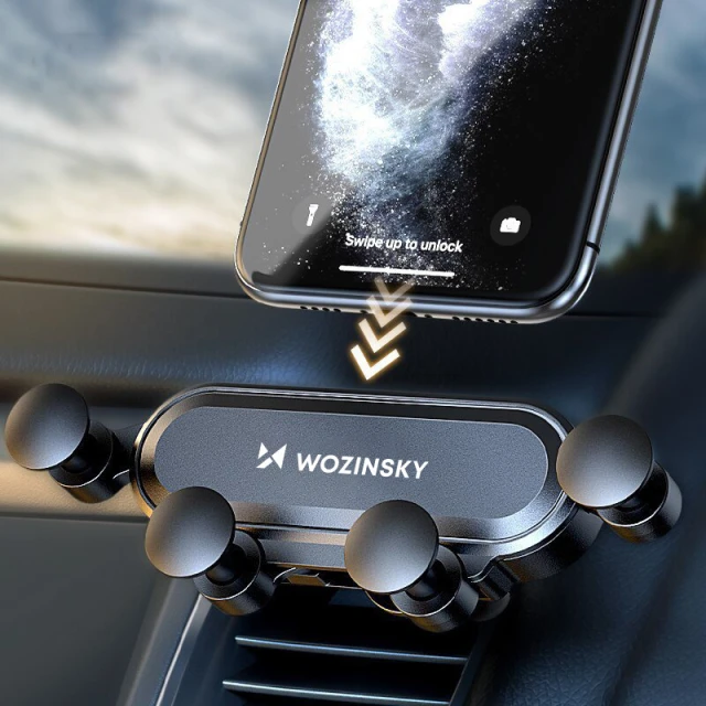 Автотримач Wozinsky Gravity Car Mount Phone Holder Black (WCH-05)