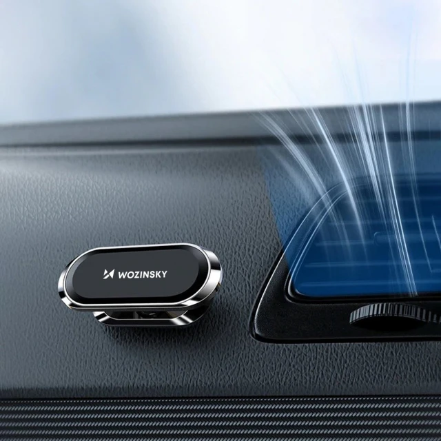 Автотримач Wozinsky Adhesive Magnetic 360 Car Dashboard Silver (WMH-06)
