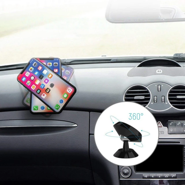 Автотримач Wozinsky Magnetic Car Dashboard 360 Self-Adhesive Black (WMH-05)