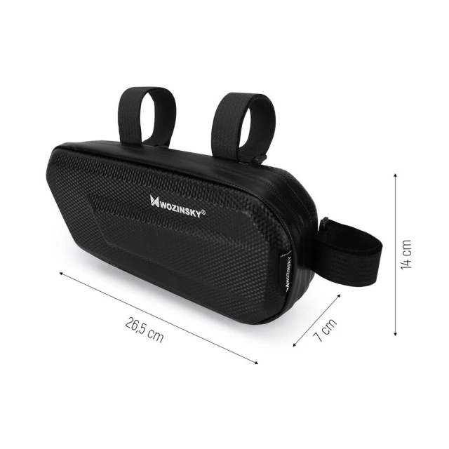 Сумка для велосипеда на раму Wozinsky Bike Pannier Bag 1.5L Black (WBB10BK)