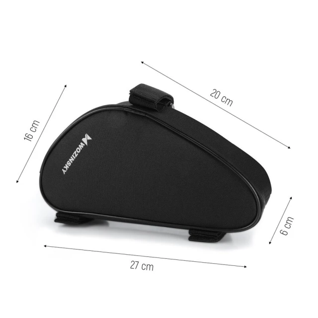 Сумка для велосипеда на раму Wozinsky Bike Frame Bag 1.5L Black (WBB11BK)