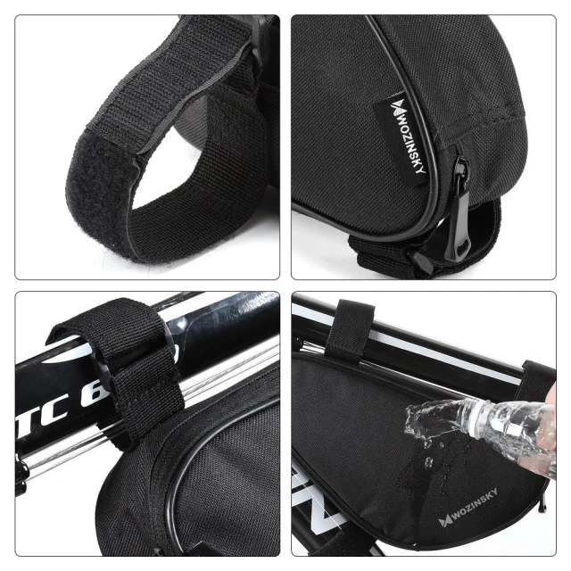 Сумка для велосипеда на раму Wozinsky Bike Frame Bag 1.5L Black (WBB11BK)