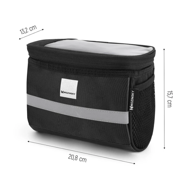 Сумка для велосипеда на кермо Wozinsky Bike Handlebar Bag 2L Black (WBB12BK)