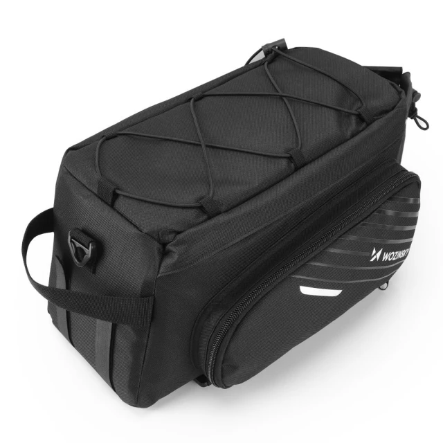 Сумка для велосипеда на багажник Wozinsky Bike Carrier Bag with Rain Cover 9L Black (WBB22BK)
