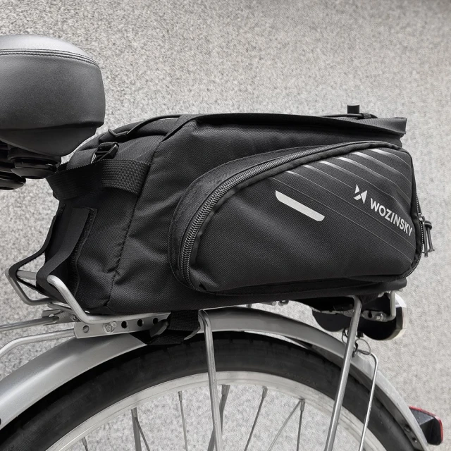 Сумка для велосипеда на багажник Wozinsky Bike Carrier Bag with Rain Cover 9L Black (WBB22BK)