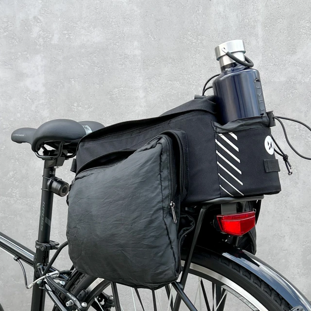 Сумка для велосипеда на багажник Wozinsky Bike Carrier Bag with Rain Cover 9L Black (WBB22BK)