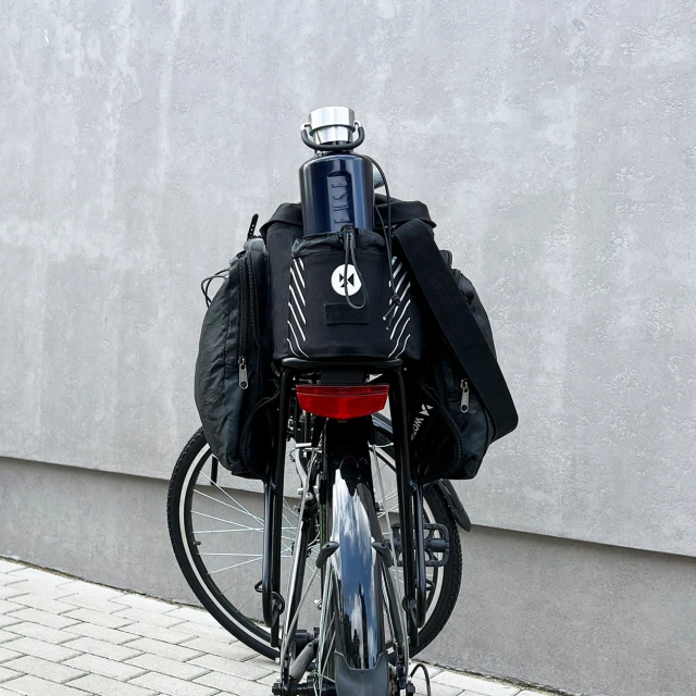 Сумка для велосипеда на багажник Wozinsky Bike Carrier Bag with Rain Cover 9L Black (WBB22BK)