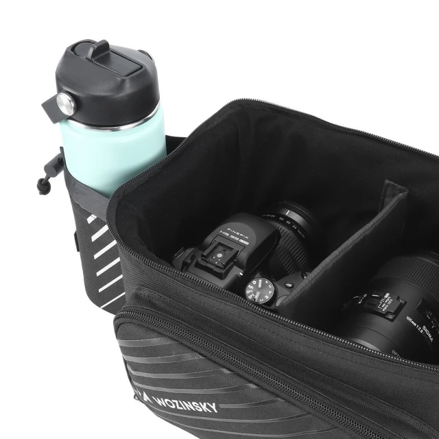 Сумка для велосипеда на багажник Wozinsky Bike Carrier Bag with Rain Cover 9L Black (WBB22BK)