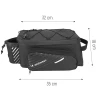 Сумка для велосипеда на багажник Wozinsky Bike Carrier Bag with Rain Cover 9L Black (WBB22BK)