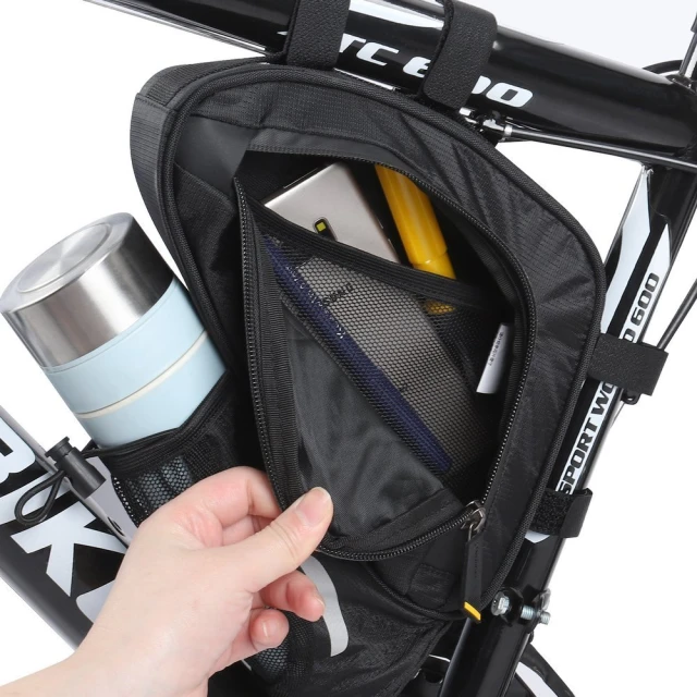 Сумка для велосипеда на раму Wozinsky Frame Bag 1.5L Black (WBB23BK)
