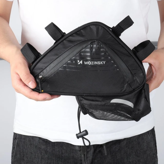 Сумка для велосипеда на раму Wozinsky Frame Bag 1.5L Black (WBB23BK)