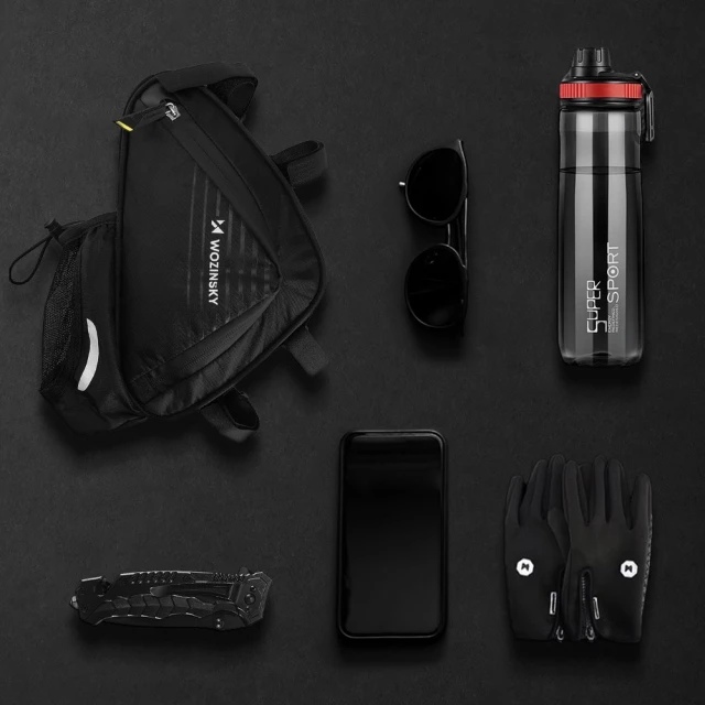 Сумка для велосипеда на раму Wozinsky Frame Bag 1.5L Black (WBB23BK)
