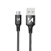 Кабель Wozinsky USB-A to microUSB 1m Black (WUC-M1B)