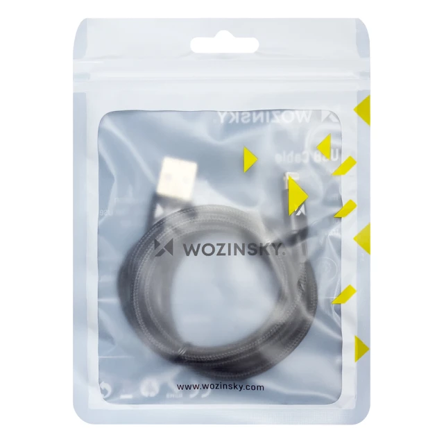 Кабель Wozinsky USB-A to Lightning 1m Black (WUC-L1B)