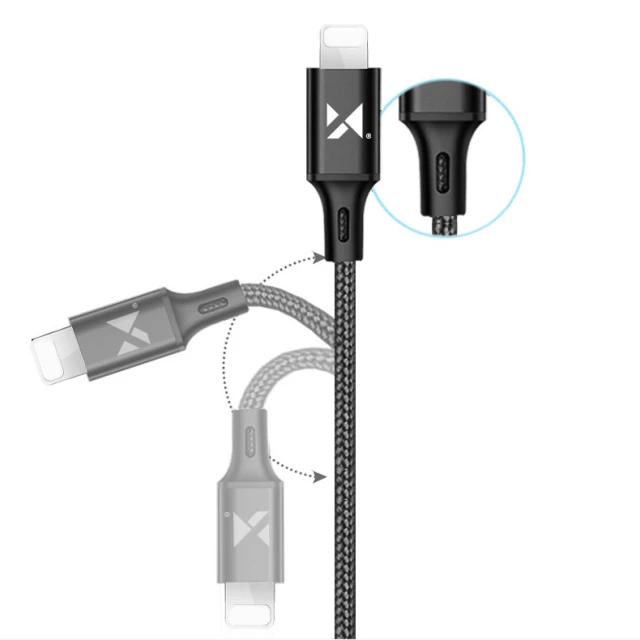 Кабель Wozinsky USB-A to Lightning 1m Black (WUC-L1B)