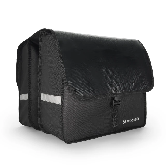 Кошик для велосипеда на багажник Wozinsky Double Pannier 28L Black (WBB34BK)