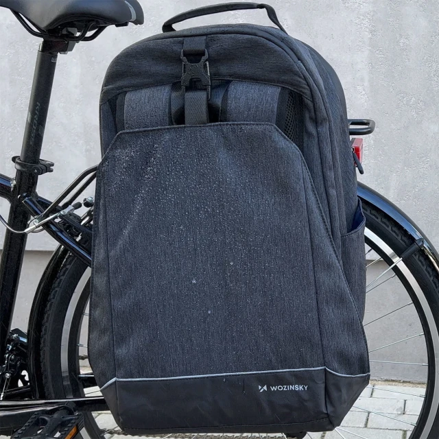 Рюкзак для велосипеда на багажник Wozinsky 2-in-1 30L Black (WBB33BK)