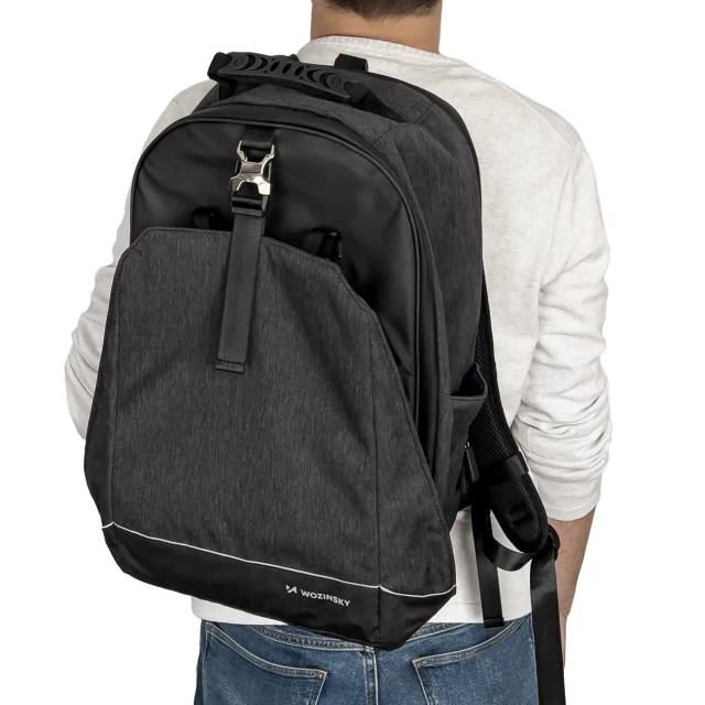 Рюкзак для велосипеда на багажник Wozinsky 2-in-1 30L Black (WBB33BK)